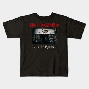 the exploited live at cbgb Kids T-Shirt